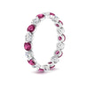 Load image into Gallery viewer, 2 Carat Round Cut Shared Prong Eternity Ring