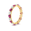 Load image into Gallery viewer, 2 Carat Round Cut Shared Prong Eternity Ring