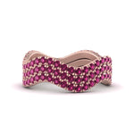 Load image into Gallery viewer, pink-sapphire-waves-pave-eternity-rings-in-rose-gold-FD124152GSADRPIANGLE3-NL-RG-GS.jpg