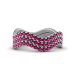 Load image into Gallery viewer, pink-sapphire-waves-pave-eternity-rings-in-white-gold-FD124152GSADRPIANGLE3-NL-WG-GS.jpg