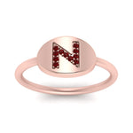 Load image into Gallery viewer, Pinky Initial Diamond Signet Ring