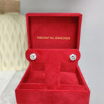 Load and play video in Gallery viewer, 2-carat-round-stud-bezel-set-earring-in-white-14k-gold-fdear10516ro-720x720-FDEAR10516RO-2CTW