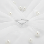 Load and play video in Gallery viewer, CrownMarquiseAndRoundLabDiamondBandIn14kWhiteGold-FD9612B