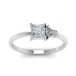 Load image into Gallery viewer, princess-cluster-unique-promise-ring-in-white-gold-FD9007PR-NL-WG