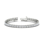 Load image into Gallery viewer, Princess Cut 15 Carat Basket Tennis Bracelet