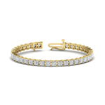 Load image into Gallery viewer, Princess Cut 15 Carat Basket Tennis Bracelet