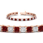 Load image into Gallery viewer, princess-cut-15-carat-basket-tennis-bracelet