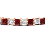 Load image into Gallery viewer, princess-cut-15-carat-basket-tennis-bracelet