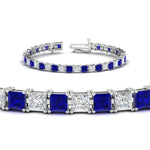 Load image into Gallery viewer, Princess Cut 15 Carat Basket Tennis Bracelet