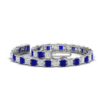 Load image into Gallery viewer, Princess Cut 15 Carat Basket Tennis Bracelet