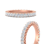 Load image into Gallery viewer, princess-cut-3-carat-eternity-diamond-wedding-band-in-rose-gold-FD10247PRBANGLE3-3.00-CT-NL-RG