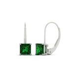 Load image into Gallery viewer, princess-cut-3-ctw.-emerald-lever-back-stud-earrings-in-white-gold-FDEAR9225OVGEMGR-3.00CT-NL-WG