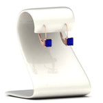 Load image into Gallery viewer, princess-cut-3-ctw.-sapphire-lever-back-stud-earrings-in-rose-gold-FDEAR9225OVGSABL-3.00CT-NL-RG