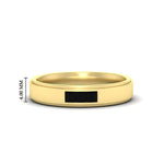 Load image into Gallery viewer, princess-cut-3-stone-black-diamond-mens-wedding-ring-in-yellow-gold-fdm10340prgblack-nl-yg-hw