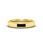 Load image into Gallery viewer, princess-cut-3-stone-black-diamond-mens-wedding-ring-in-yellow-gold-fdm10340prgblack-nl-yg