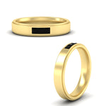 Load image into Gallery viewer, princess-cut-3-stone-black-diamond-mens-wedding-ring-in-yellow-gold-fdm10340prgblackangle3-nl-yg