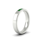 Load image into Gallery viewer, princess-cut-3-stone-emerald-mens-wedding-ring-in-white-gold-fdm10340prgemgrangle2-nl-wg