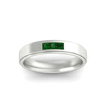 Load image into Gallery viewer, princess-cut-3-stone-emerald-mens-wedding-ring-in-white-gold-fdm10340prgemgrangle5-nl-wg
