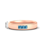 Load image into Gallery viewer, princess-cut-3-stone-ice-blue-topaz-mens-wedding-ring-in-rose-gold-fdm10340prgicblto-nl-rg-hw