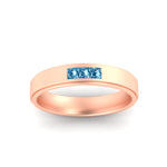 Load image into Gallery viewer, princess-cut-3-stone-ice-blue-topaz-mens-wedding-ring-in-rose-gold-fdm10340prgicbltoangle5-nl-rg