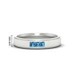 Load image into Gallery viewer, princess-cut-3-stone-ice-blue-topaz-mens-wedding-ring-in-white-gold-fdm10340prgicblto-nl-wg-hw