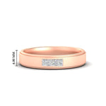 Load image into Gallery viewer, princess-cut-3-stone-mens-wedding-ring-in-rose-gold-fdm10340pr-nl-rg-hw