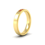 Load image into Gallery viewer, princess-cut-3-stone-orange-sapphire-mens-wedding-ring-in-yellow-gold-fdm10340prgsaorangle2-nl-yg