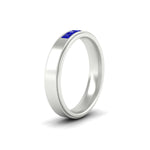 Load image into Gallery viewer, princess-cut-3-stone-sapphire-mens-wedding-ring-in-white-gold-fdm10340prgsablangle2-nl-wg