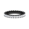 Load image into Gallery viewer, princess-cut-4-carat-diamond-eternity-black-ring-in-black-gold-FD10247PR-4.00CT-NL-BG