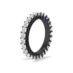 Load image into Gallery viewer, princess-cut-5-carat-eternity-diamond-black-ring-in-black-gold-FD10247PRANGLE2-5.00CT-NL-BG