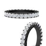 Load image into Gallery viewer, princess-cut-5-carat-eternity-diamond-black-ring-in-black-gold-FD10247PRBANGLE3-5.00CT-NL-BG
