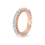 Load image into Gallery viewer, princess-cut-5-carat-eternity-diamond-wedding-ring-in-rose-gold-FD10247PRBANGLE2-5.00CT-NL-RG