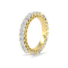 Load image into Gallery viewer, princess-cut-5-carat-eternity-diamond-wedding-ring-in-yellow-gold-FD10247PRBANGLE2-5.00CT-NL-YG