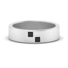 Load image into Gallery viewer, princess-cut-black-diamond-brush-finish-wedding-band-in-white-gold-FDM10319GBLACK-NL-WG.jpg