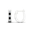 Load image into Gallery viewer, princess-cut-black-diamond-channel-set-hoops-earrings-white-gold-fdear1018gblackangle3-nl-wg.jpg