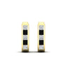 Load image into Gallery viewer, princess-cut-black-diamond-channel-set-hoops-earrings-in-yellow-gold-fdear1018gblackangle2-nl-yg.jpg