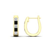 Load image into Gallery viewer, princess-cut-black-diamond-channel-set-hoops-earrings-in-yellow-gold-fdear1018gblackangle3-nl-yg.jpg