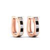 Load image into Gallery viewer, princess-cut-black-diamond-channel-set-hoops-earrings-rose-gold-fdear1018gblackangle5-nl-rg.jpg
