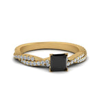 Load image into Gallery viewer, princess-cut-black-diamond-infinity-twist-ring-in-yellow-gold-FD8233PRRGBLACK-NL-YG-GS.jpg