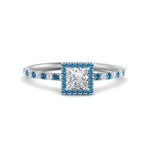 Load image into Gallery viewer, princess-cut-blue-topaz-halo-petite-engagement-ring-in-white-gold-FD8523PRRGICBLTOANGLE3-NL-WG