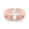 Load image into Gallery viewer, princess-cut-brush-finish-wedding-band-in-rose-gold-FDM10319ANGLE5-NL-RG.jpg