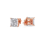 Load image into Gallery viewer, Princess Cut Diamond Stud Earring