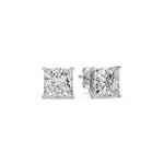 Load image into Gallery viewer, Princess Cut Diamond Stud Earring