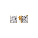 Load image into Gallery viewer, Princess Cut Diamond Stud Earring