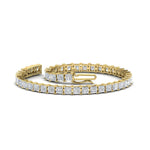 Load image into Gallery viewer, Princess Cut Basket Tennis 9 Ct Bracelet