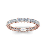Load image into Gallery viewer, princess-cut-diamond-eternity-ring-1.50-carat-in-rose-gold-FDEWB8675PR-1.50CTANGLE5-NL-RG