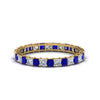 Load image into Gallery viewer, princess-cut-diamond-eternity-ring-1.50-carat-with-sapphire-in-yellow-gold-FDEWB8675PR-1.50CTGSABL-NL-YG