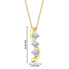 Load image into Gallery viewer, princess-cut-diamond-journey-three-stone-pendant-in-yellow-gold-FDPD11479ANGLE1-NL-YG-HW
