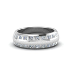 Load image into Gallery viewer, Double Row Diamond Eternity Mens Engagement Ring