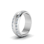 Load image into Gallery viewer, Double Row Diamond Eternity Mens Engagement Ring